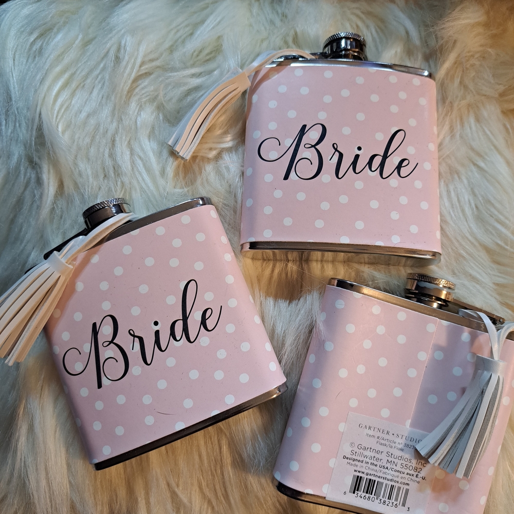Gartner Studios Pink Bride Flask